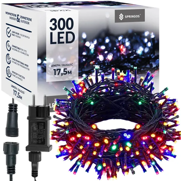 Рождественские гирлянды Springos CL4081 300 Led 17,5 м