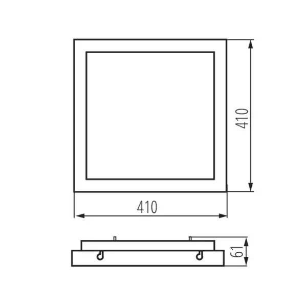 Ceiling-mounted LED light fitting TYBIA LED