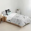 Пододеяльник Looney Tunes Looney BN Белый black 180 x 220 cm