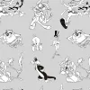 Пододеяльник Looney Tunes Looney BN Белый black 240 x 220 cm