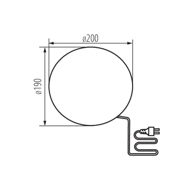 Garden light fitting with replaceable light source STONO