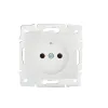 Type E single power socket with contact protection DOMO