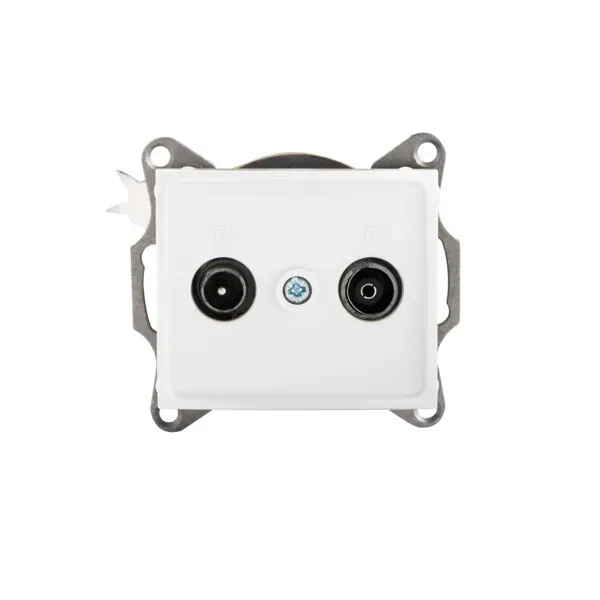 Radio/TV loop-through wall socket DOMO