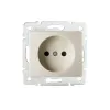 Socket Outlet Without Earth - FireProof Plastic DOMO