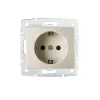 Schuko single power socket with contact protection DOMO