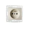 Type E single power socket with contact protection DOMO