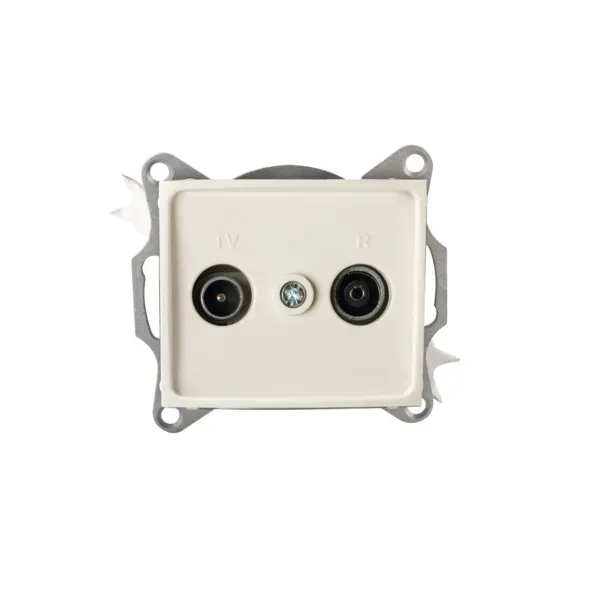 Radio/TV loop-through wall socket DOMO