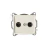 Radio/TV loop-through wall socket DOMO