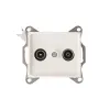 Radio/TV terminal wall socket DOMO