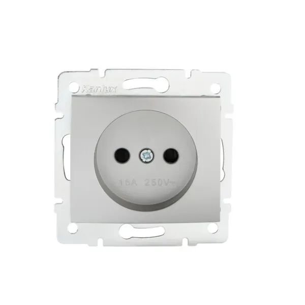 Socket Outlet Without Earth - FireProof Plastic DOMO