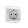 Schuko single power socket with contact protection DOMO