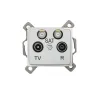 Double Satellite Socket (SAT-SAT-TV-R) End of Line DOMO