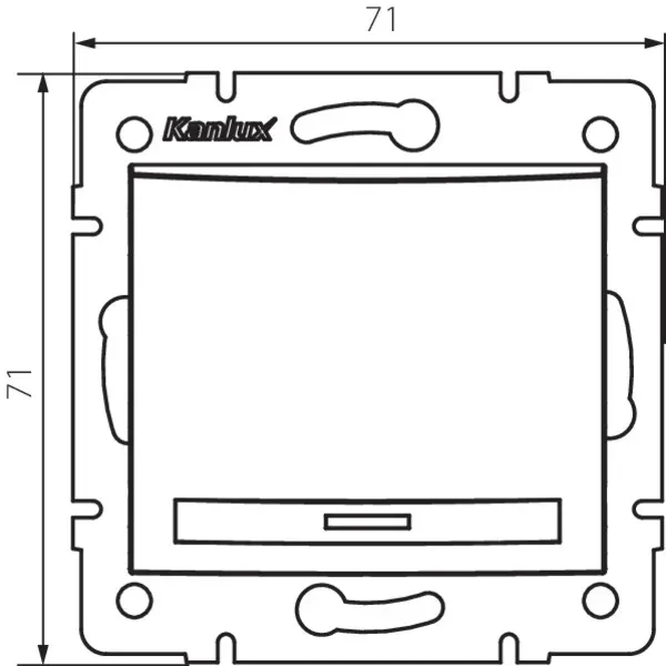 Single-pole LED switch DOMO