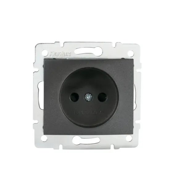 Socket Outlet Without Earth - FireProof Plastic DOMO