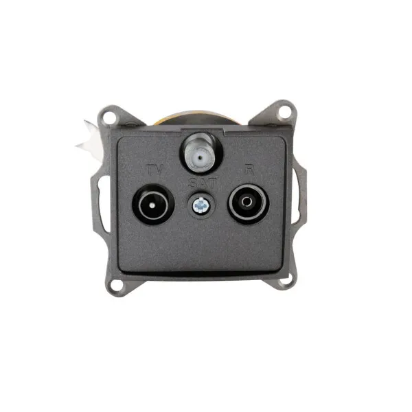 Radio/TV/SAT loop-through wall socket DOMO