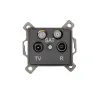 Double Satellite Socket (SAT-SAT-TV-R) End of Line DOMO