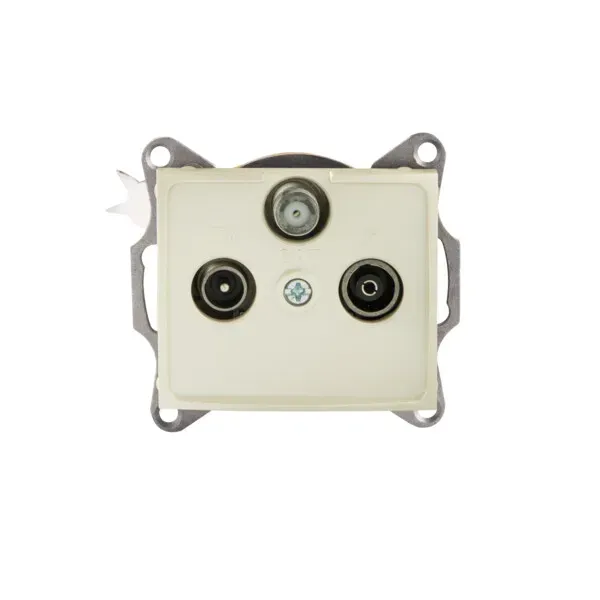 Radio/TV/SAT loop-through wall socket DOMO