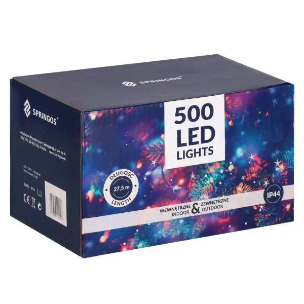 Ziemassvētku lampiņas Springos CL0520 500 Led