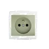 Type E single power socket with contact protection DOMO