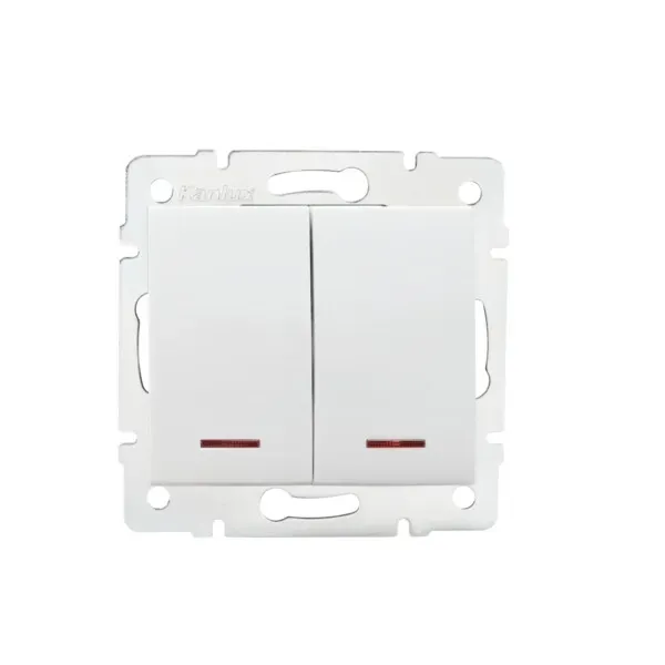 Double Control Switch Iluminated LOGI