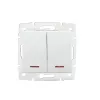 Double Control Switch Iluminated LOGI