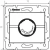 Rotary dimmer 500 W with filter LOGI