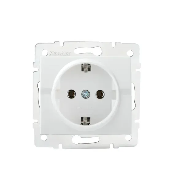 Schuko single power socket LOGI