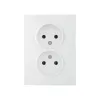 Double Socket Outlet 16A - 250V~e-Without Earth LOGI