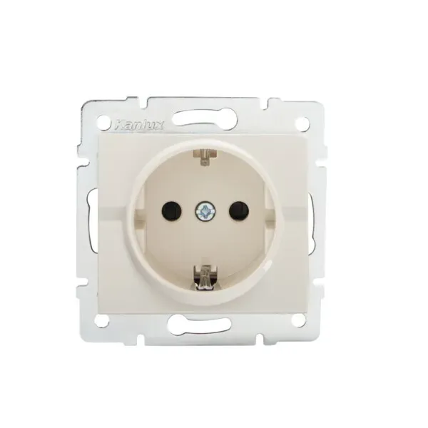 Schuko single power socket LOGI