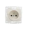 Type E single power socket with contact protection LOGI