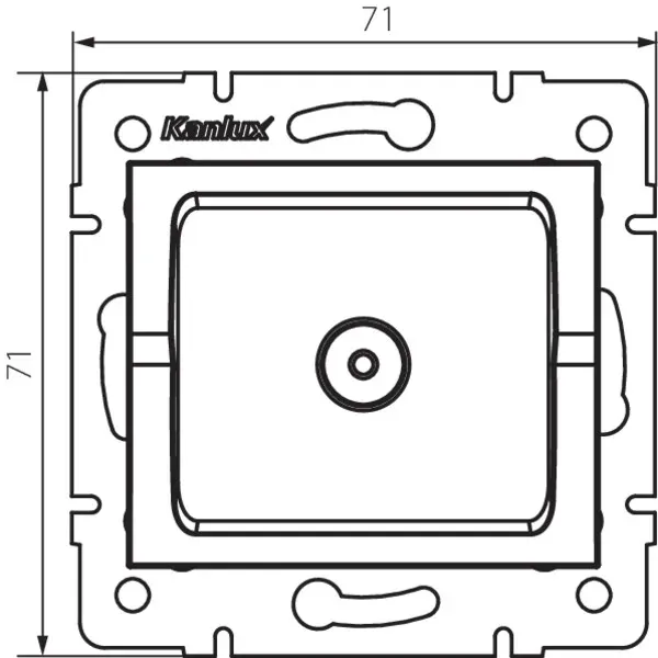 TV antenna terminal wall socket LOGI