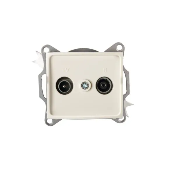 Radio/TV loop-through wall socket LOGI