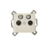 Double Satellite Socket (SAT-SAT-TV-R) End of Line LOGI