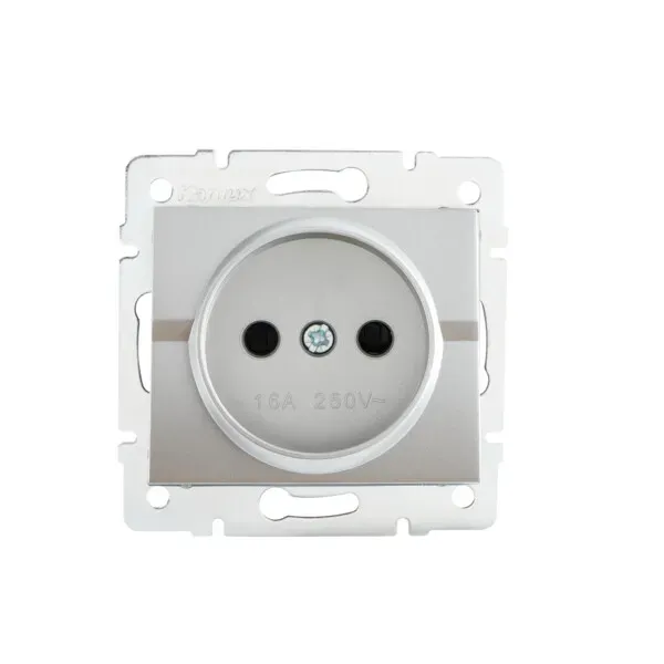 Socket Outlet Without Earth - FireProof Plastic LOGI