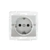 Schuko single power socket with contact protection LOGI