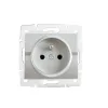 Type E single power socket with contact protection LOGI