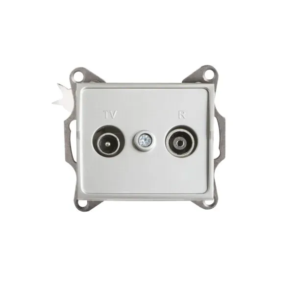 Radio/TV loop-through wall socket LOGI