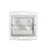 Double computer socket, independent (2x RJ45Cat 5e Jack) LOGI