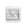 Computer and telephone socket (RJ45 Cat 6+RJ11) LOGI