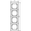 4 Gang Frame Vertical - with wing LOGI