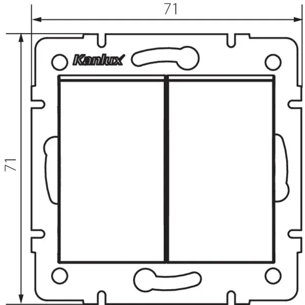 Double staircase switch LOGI