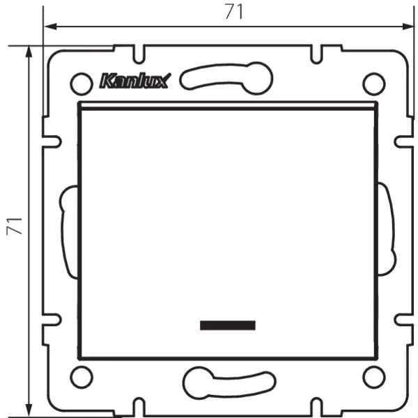 Single-pole LED switch LOGI