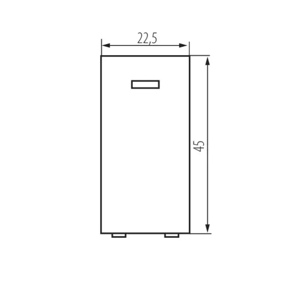 Single-pole LED switch BIURO