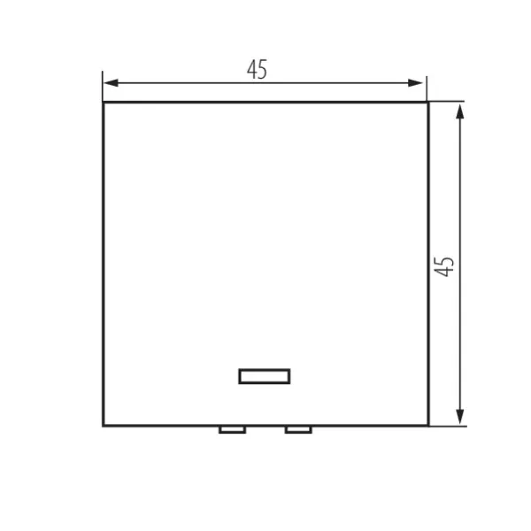 Single-pole LED switch, m45 BIURO