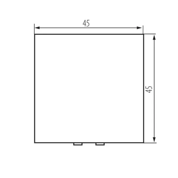 Double pole switch with big rocker BIURO