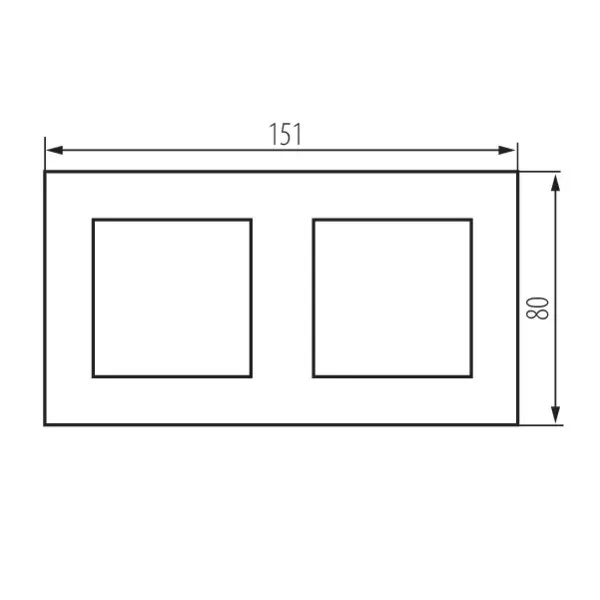 Double frame BIURO