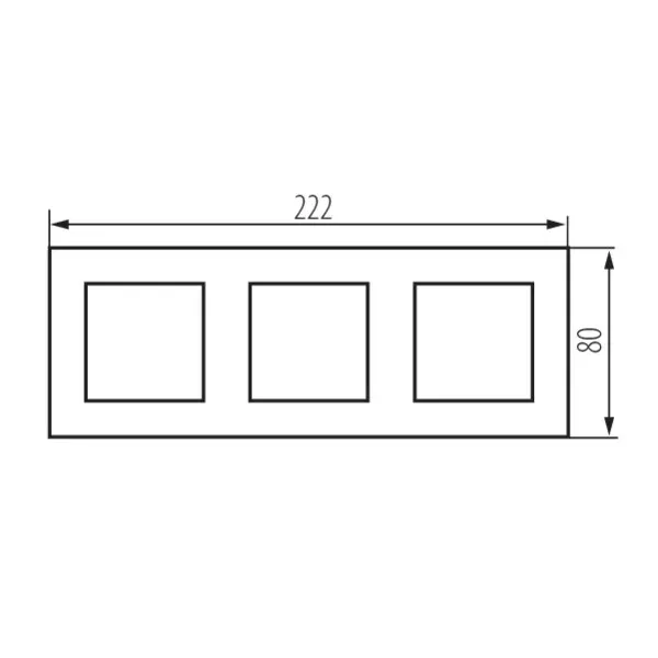 Triple frame BIURO