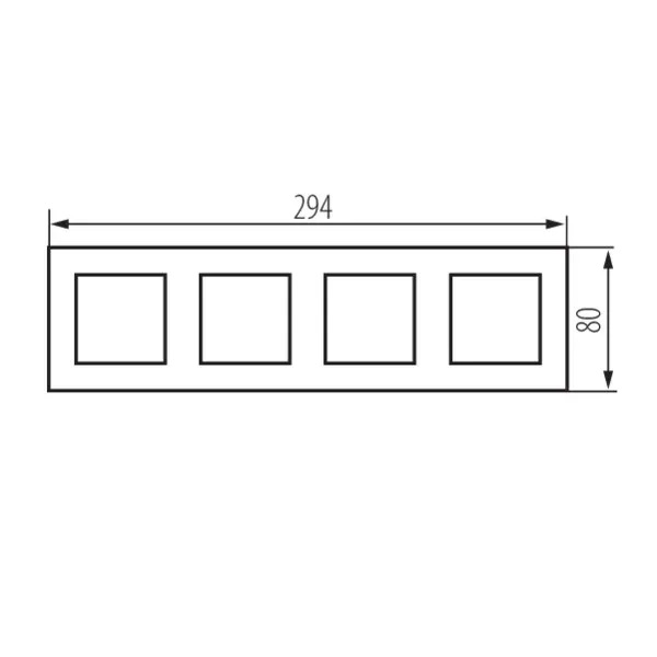 Quadruple frame BIURO