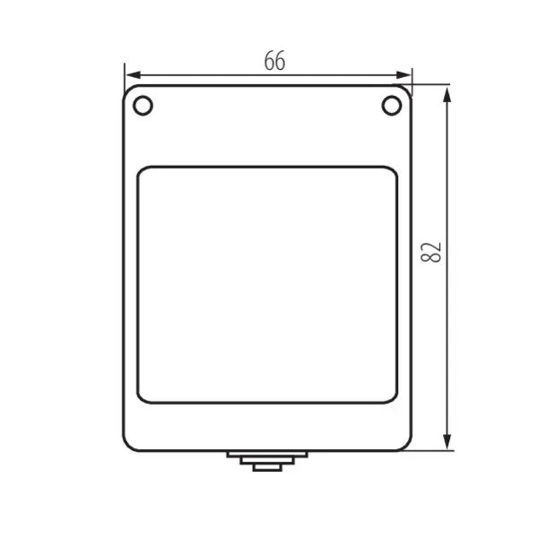 Installation box for 45x45mm insert, IP55 BIURO