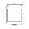 Installation box for 45x45mm insert, IP55 BIURO